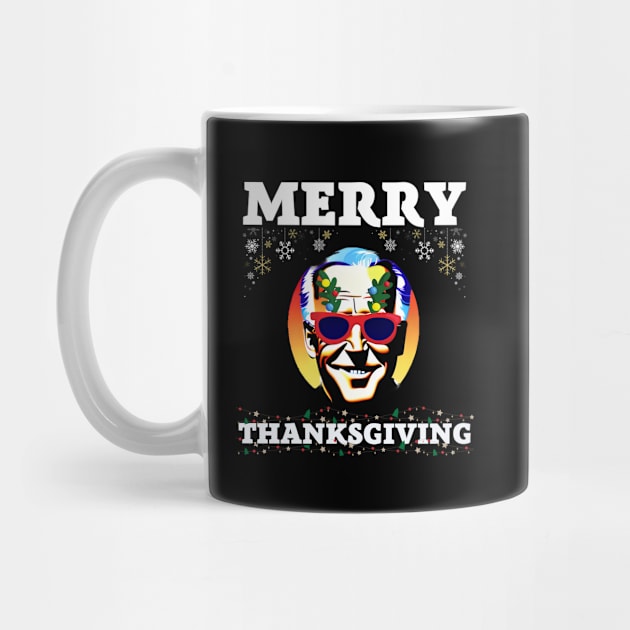 Funny Joe Biden Merry Thanksgiving Ugly Christmas by CharismaShop